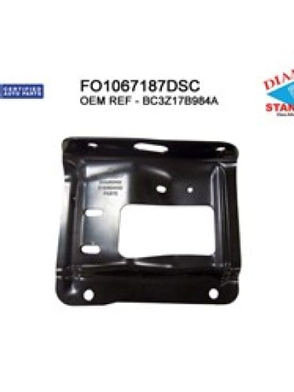 FO1067187DSC Passenger Side Front Bumper Bracket Mounting Plate