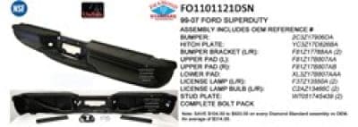 FO1101121DSN Rear Bumper Step Assembly FO1101121DSN Rear Bumper Step Assembly