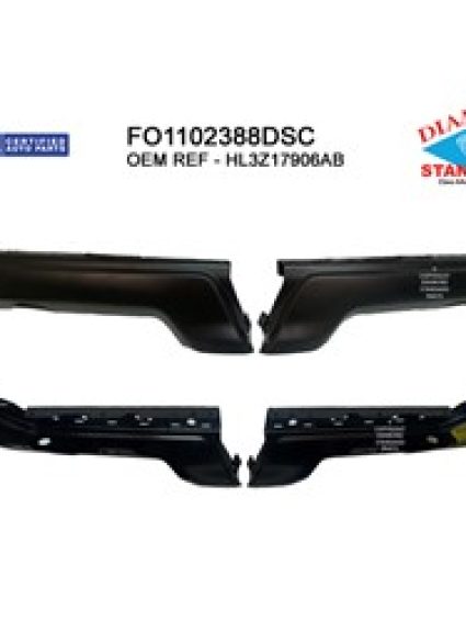 FO1102388 Rear Bumper Face Bar Kit