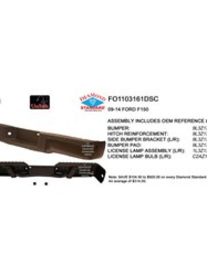 FO1103161DSC Rear Bumper Step Assembly