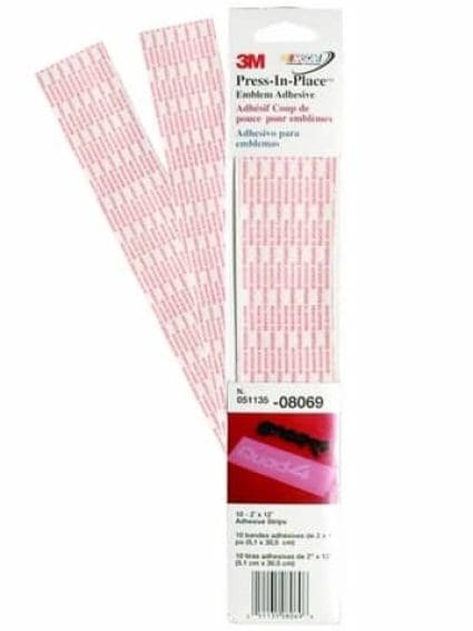 3M Press-In-Place Emblem Adhesive, 08069, 2 in x 12 in (5.1 cm x 30.4 cm)