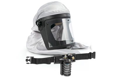 SATA Spray Mask Full Face 60707 <br/> Plus Hood W/ Industrial Belt Valve