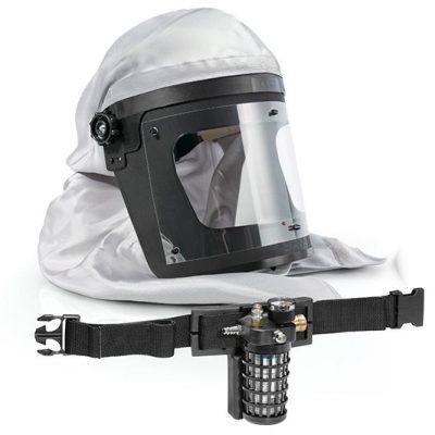 SATA Spray Mask Full Face 60707  Plus Hood W/ Industrial Belt Valve