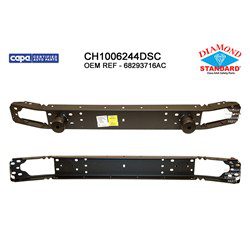 CH1006244DSC Front Bumper Impact Bar