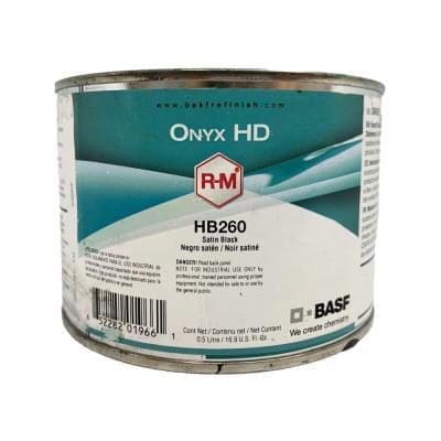 BASF Tinter Onyx RMHB260 R-M Satin Black 0.5L