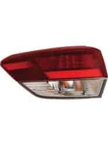 TO2804153C Driver Side Outer Tail Light Assembly