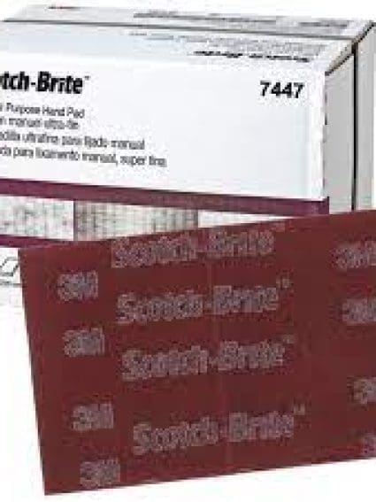 3M 07447 Scotch-Brite General Purpose Hand Pad, 9 in x 6 in (22.86 cm x 15.24 cm)