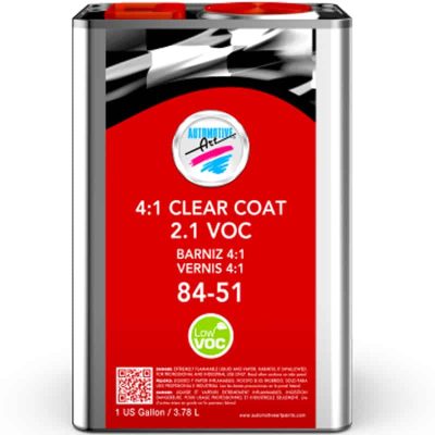 Automotive Art Clear Coat 84-51 AART-84-51-G 41 Clear 2.1 VOC 4L