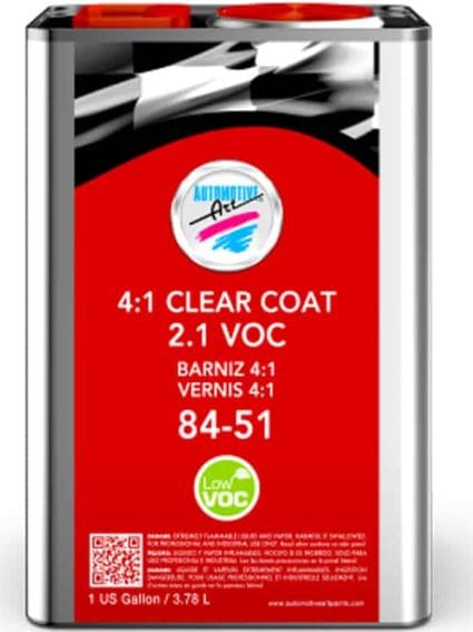 Automotive Art Clear Coat 84-51 AART-84-51-G 41 Clear 2.1 VOC 4L