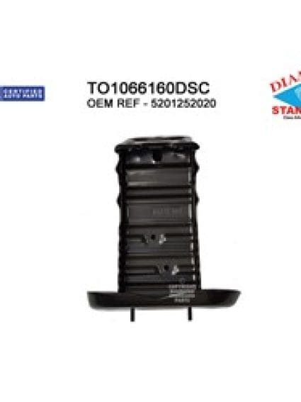 TO1066160DSC Front Driver Side Bumper Impact Bar Bracket