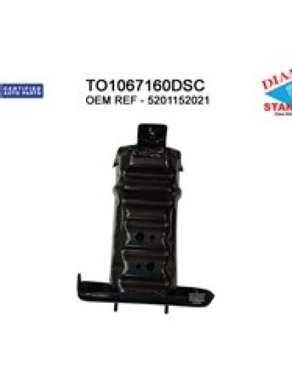 TO1067160DSC Front Passenger Side Bumper Impact Bar Bracket