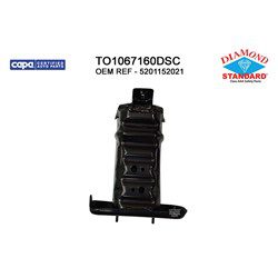 TO1067160DSC Front Passenger Side Bumper Impact Bar Bracket TO1067160DSC Front Passenger Side Bumper Impact Bar Bracket