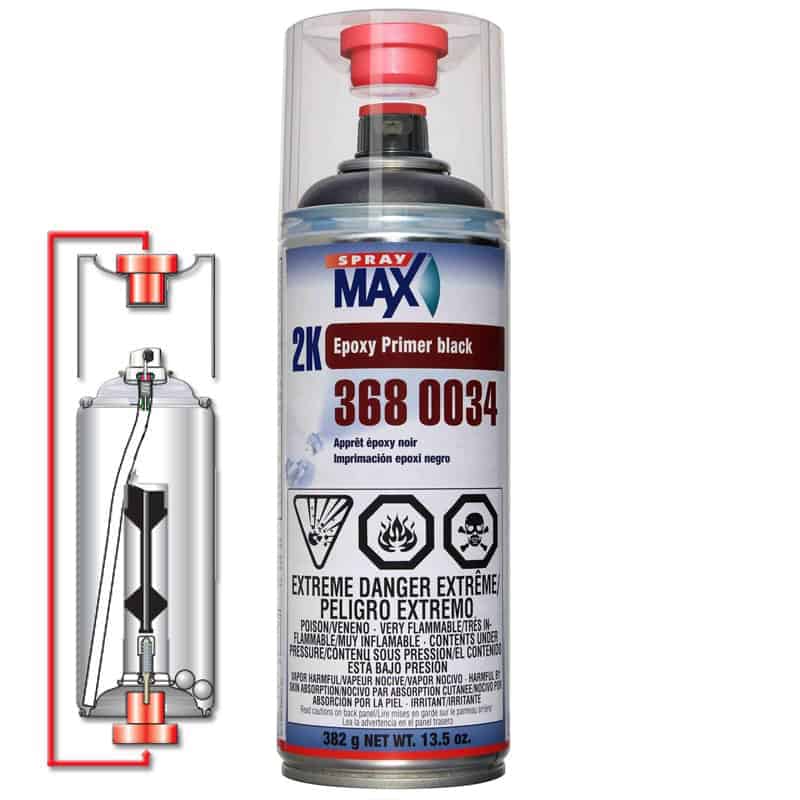SprayMax Epoxy Primer Black 2K Areosol 3680034 SprayMax Epoxy Primer Black 2K Areosol 3680034