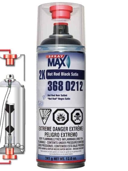 SprayMax Hot Rod Black 2K Areosol 3680212
