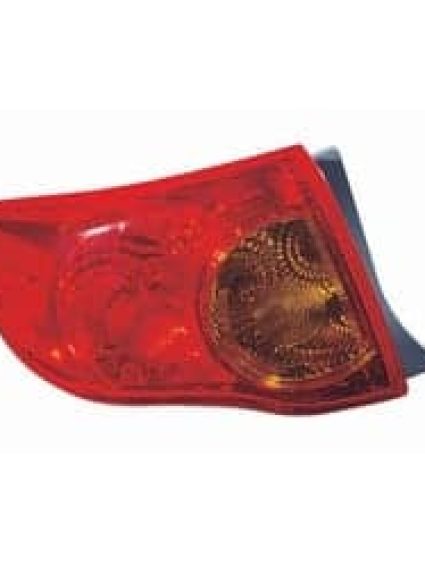 TO2800175C Driver Side Tail Light Assembly