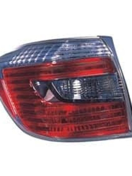 TO2818139 Rear Light Tail Lamp Lens and Housing Driver Side