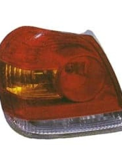 TO2819123 Rear Light Tail Lamp Lens and Housing Passenger Side