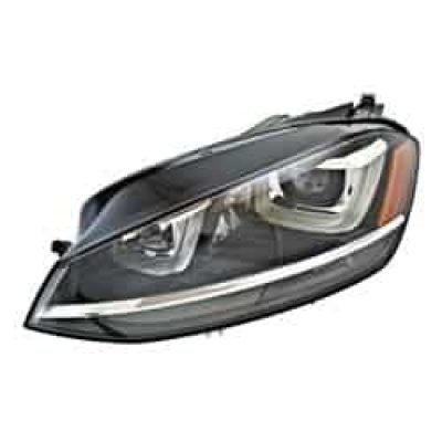 VW2518121 Driver Side Headlight Lens and Housing