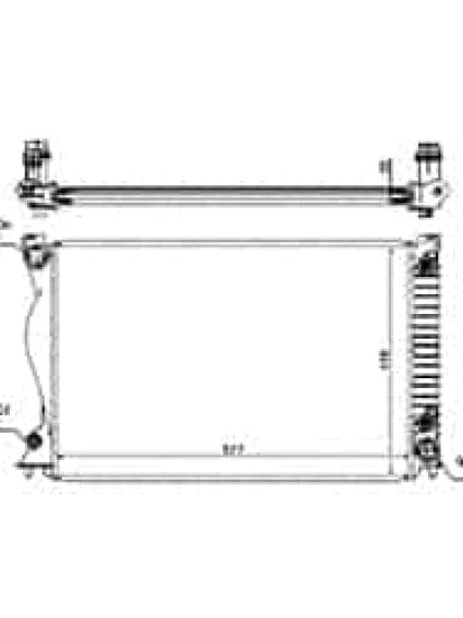 RAD2828 Cooling System Radiator