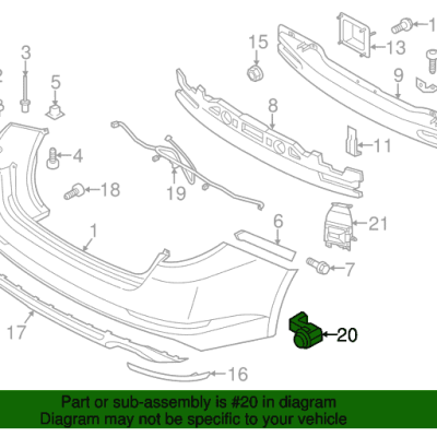 PDC010022 Universal Sensor Rear Bumper PDC010022 Universal Sensor Rear Bumper