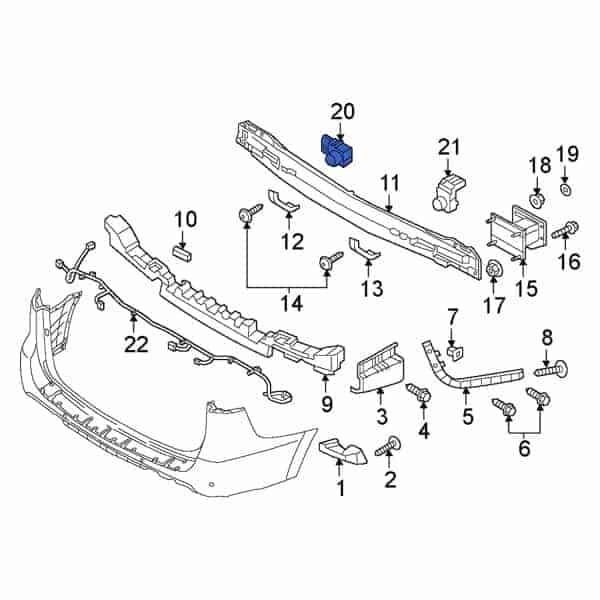 PDC010016 Universal Sensor Front Bumper PDC010016 Universal Sensor Front Bumper