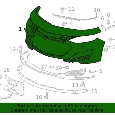 GM1000A37C Front Bumper Cover