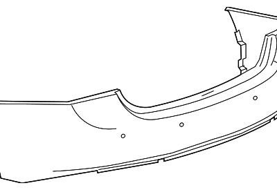 GM1100A24 Rear Bumper Cover
