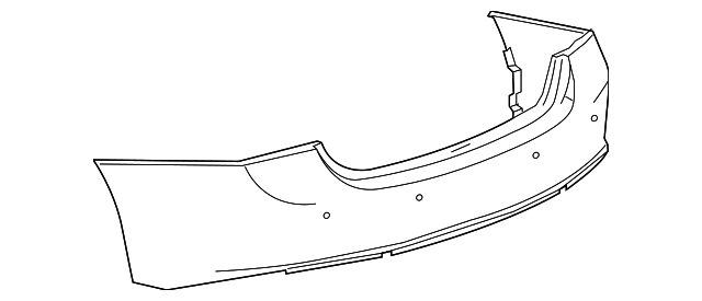 GM1100A24 Rear Bumper Cover GM1100A24 Rear Bumper Cover