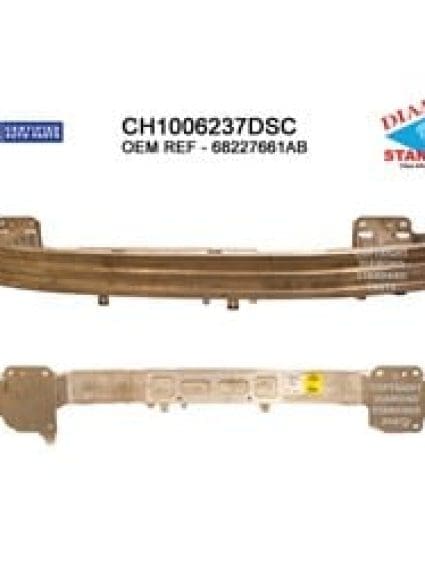 CH1006237DSC Front Bumper Impact Bar