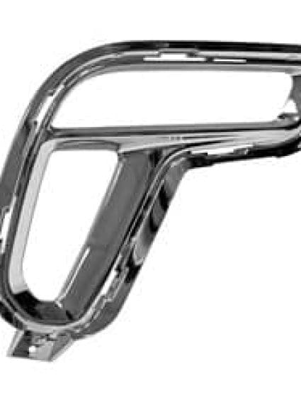 CH1039219 Front Bumper Insert Fog Light Bezel Passenger Side