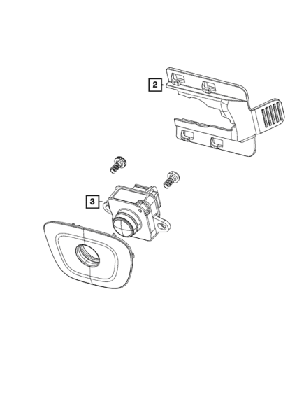 RVC010006 Rear Bumper Camera Backup Park Assist