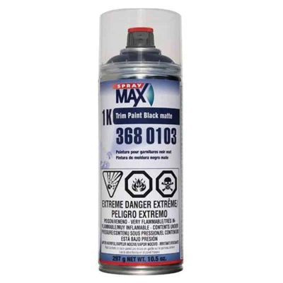 SprayMax Trim Paint Matte Black 1K Areosol 3680103