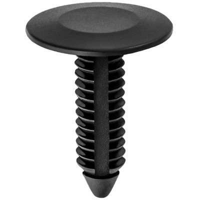 Auveco Push In Retainer 44697 CAPS15543 Black Nylon Hole Size PK 50