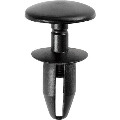 Auveco Push In Retainer 6mm CAPS16816 Black Nylon Hole Size GM PK 25