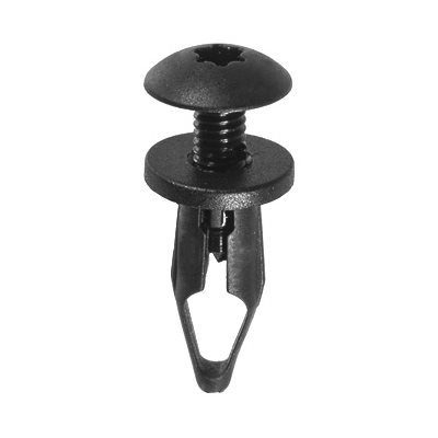 Auveco Push In Retainer 6mm CAPS17214 Black Nylon Hole Size GM PK 25