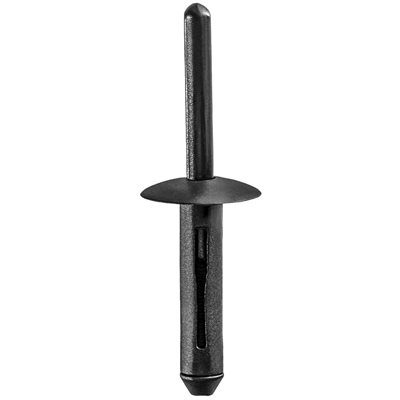 Auveco Rivets Black Plastic CAPS18108 1/4 1-1/8 Grip PK 25