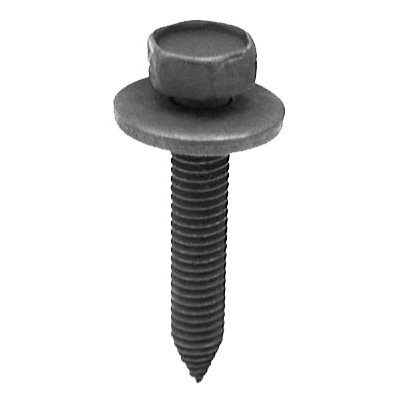 Auveco Body Bolts 6mm CAPS18416 M6-1.0 X 35mm Black Hex Head PK 50