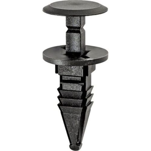 Auveco Push In Retainer 6mm CAPS19522 Black Nylon Hole Size GM PK 15