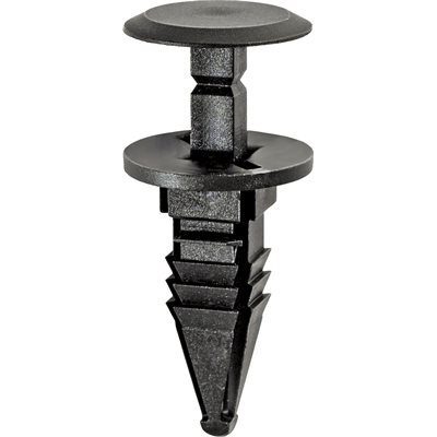 Auveco Push In Retainer 6mm CAPS19522 Black Nylon Hole Size GM PK 15