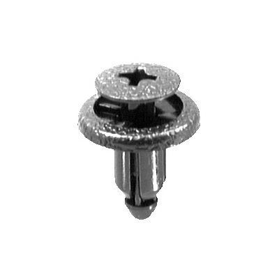 Auveco Push In Retainer 6mm CAPS19726 Black Nylon Hole Size GM PK 15