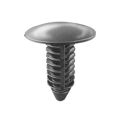 Auveco Push In Retainer 44697 CAPS19790 Gray Nylon Hole Size PK 50