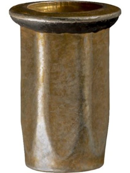 Auveco Nutsert M6-1.0 CAPS20401 Zinc & Yellow Specialty Insert PK 15