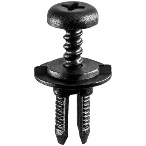 Auveco Push In Retainer 5mm CAPS20639 Black Nylon Hole Size PK 25