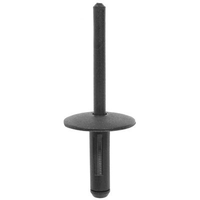 Auveco Rivets Black Plastic CAPS20754 6mm 22mm Grip PK 25