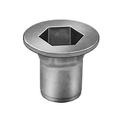 Auveco Nutsert M8-1.25 CAPS20776 Zinc & Yellow Specialty Insert PK 15