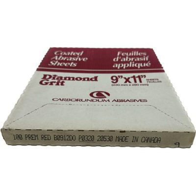 Carbo Sand Paper Dry CAN20530 Red 9" X 11" 320 Grit PK 100