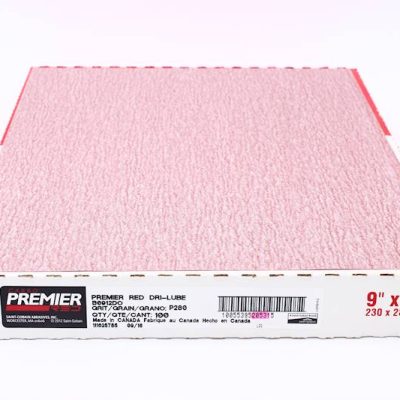 Carbo Sand Paper Dry CAN20531 Red 9" X 11" 280 Grit PK 100