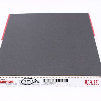 Carbo Sand Paper Wet CAN63878 Mirror Finish 9" X 11" 1500 Grit PK 50