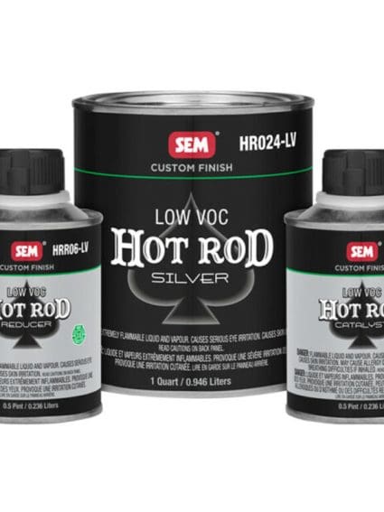 SEM Paint Hot Rod SEMHR020-LV Matte Silver Custom Finish Quart Kit