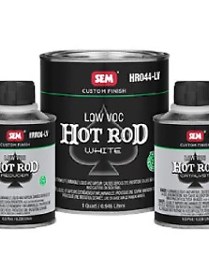 SEM Paint Hot Rod SEMHR040-LV Matte White Custom Finish Quart kit